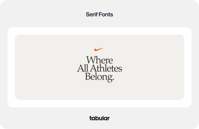 Nike banner design example.